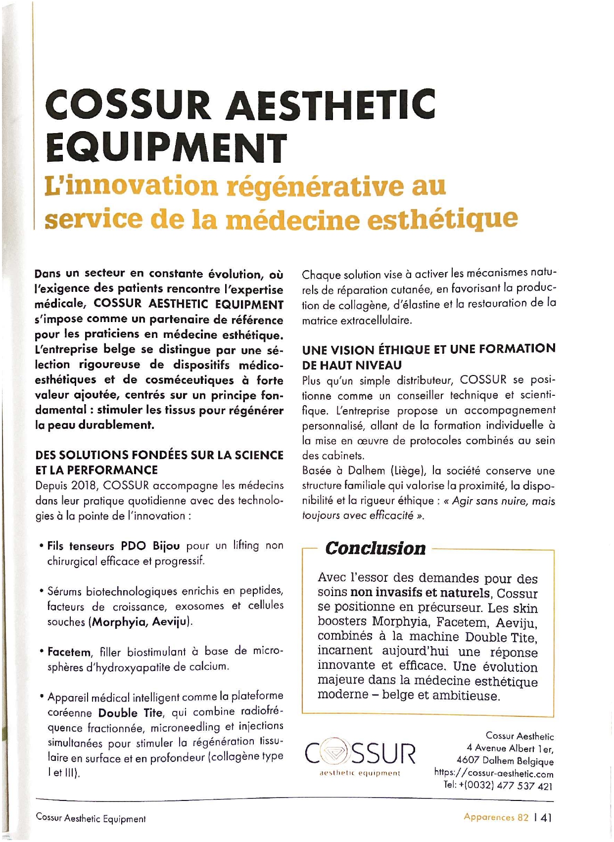 Presse | Eureka Centre Médical Esthétique à Liège - photo 3