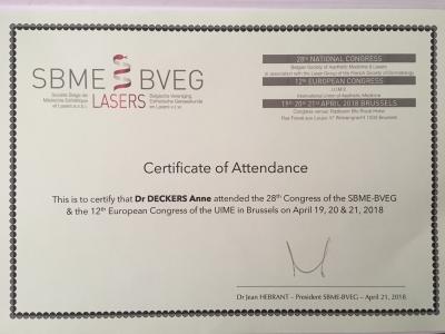 SBME BVEG - Certificate of attendance
